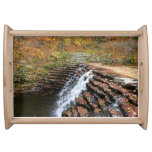 Waterfall at Laurel Hill State Park II Serving Tray