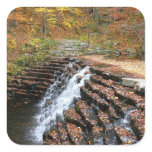 Waterfall at Laurel Hill State Park II Square Sticker