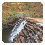 Waterfall at Laurel Hill State Park II Square Sticker