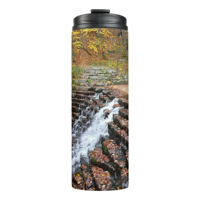 Waterfall at Laurel Hill State Park II Thermal Tumbler (Front)