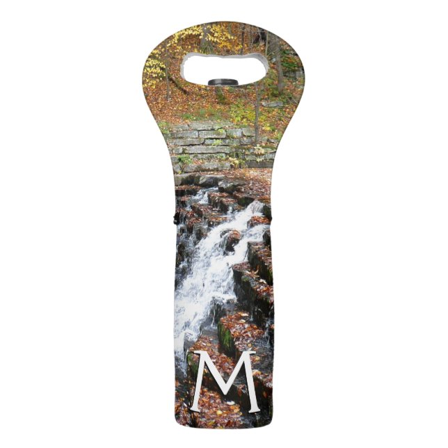 Waterfall at Laurel Hill State Park II Wine Bag (Front)