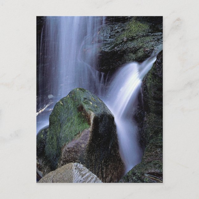 Waterfall at Lundy Bay, North Cornwall, England Postcard (Front)