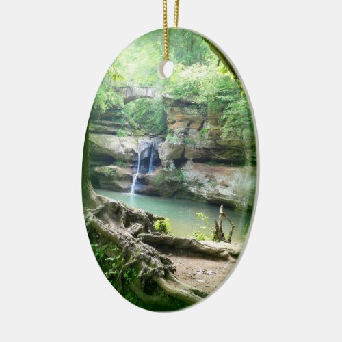 Waterfall at Old Mans Cave Ornament