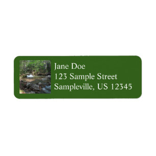 Waterfall at Pemigewasset River I Label