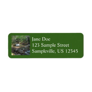 Waterfall at Pemigewasset River I Label