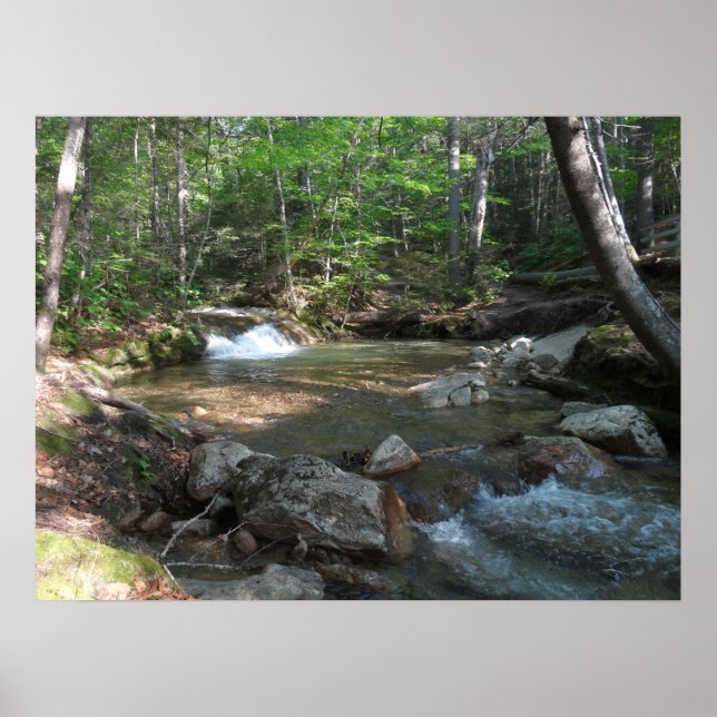Waterfall at Pemigewasset River I Poster (Front)