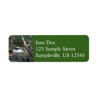 Waterfall at Pemigewasset River II Label