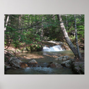 Waterfall at Pemigewasset River II Poster