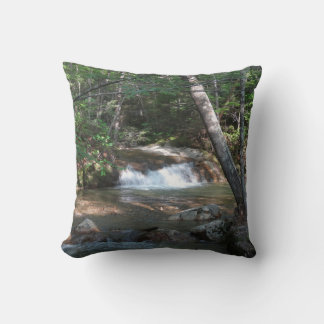 Waterfall at Pemigewasset River II Throw Pillow