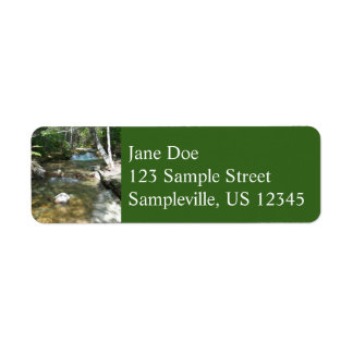 Waterfall at Pemigewasset River III Label