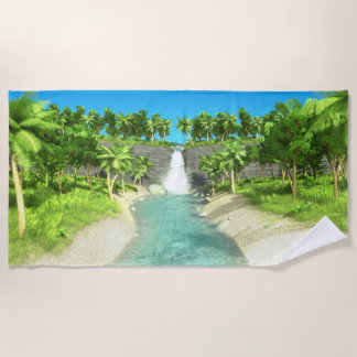 Waterfall Beach Towel