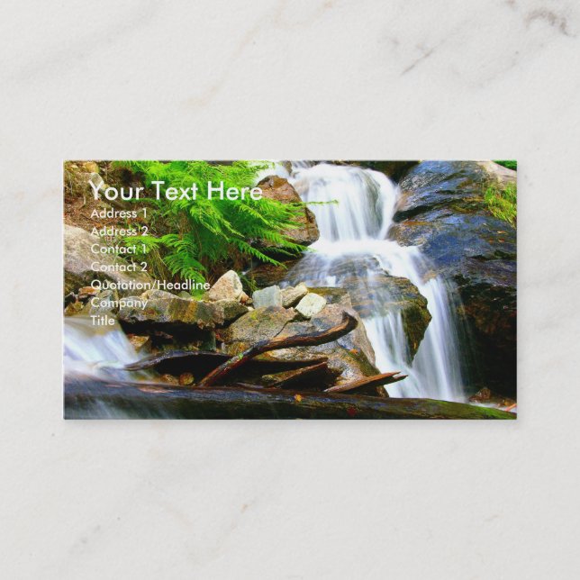 Waterfall Business Card (Front)