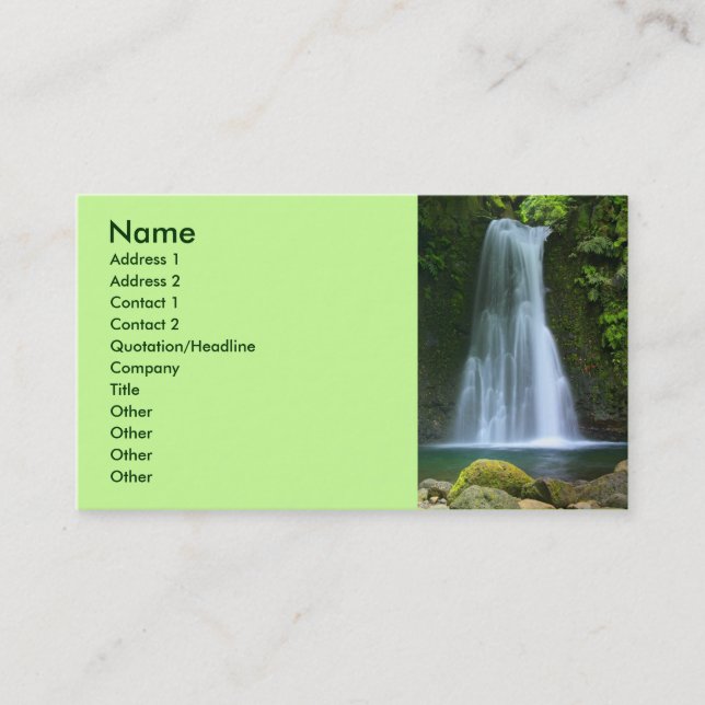 Waterfall Business Card (Front)