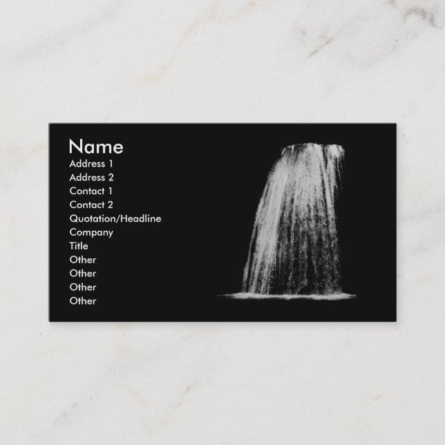 Waterfall | business card (Front)