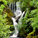 WATERFALL    BUTTON<br><div class="desc">A photographic design of a beautiful waterfall in Wales UK.</div>