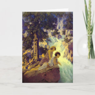 "Waterfall", by Maxfield Parrish Card