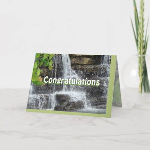 waterfall card _ customize any occasion