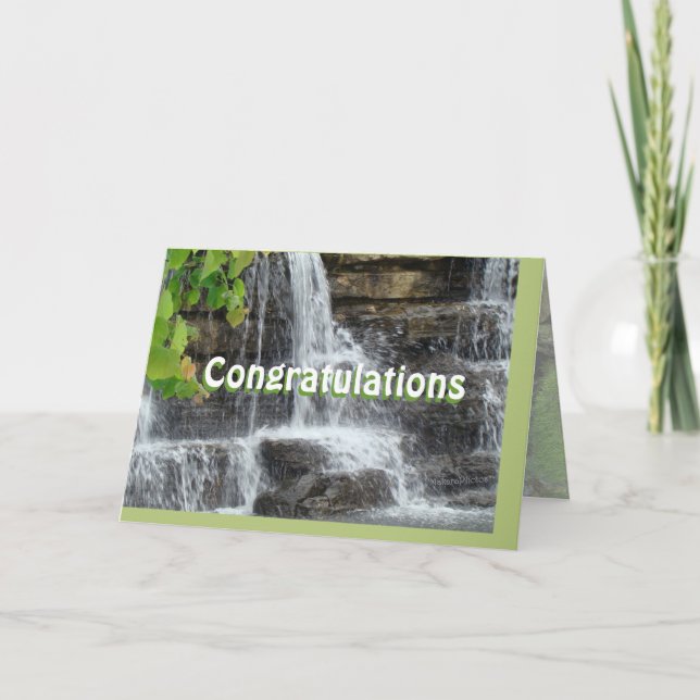 waterfall card - customize any occasion (Front)