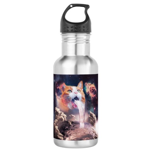 Waterfall cat stainless steel water bottle