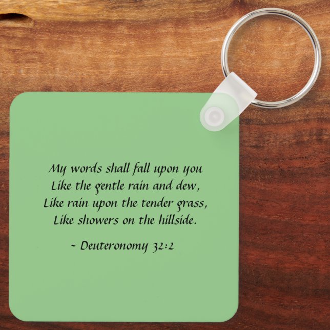 Waterfall Christian Custom Keychain (Back)