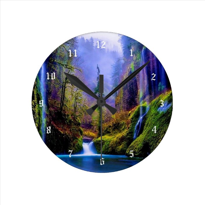 Waterfall clock | Zazzle.com