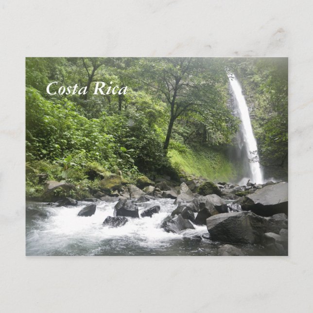 Waterfall, Costa Rica Postcard (Front)