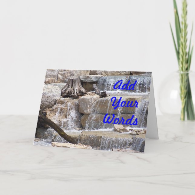 Waterfall- customize card (Front)