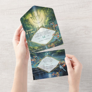 Waterfall Destination of Our World All In One Invitation