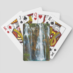 Waterfall elevated view, Croatia Poker Cards