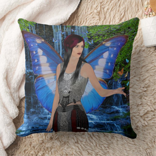 Waterfall fairy throw pillow (Blanket)