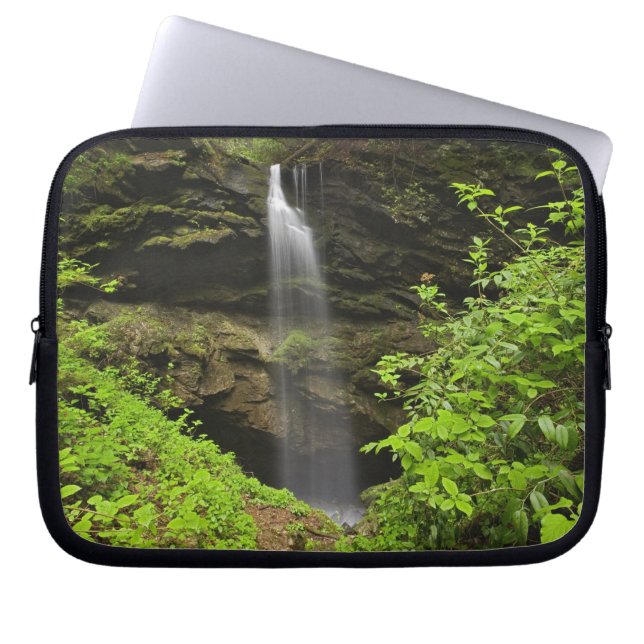 Waterfall falling into sink, Whiteoak Sink, Laptop Sleeve (Front)