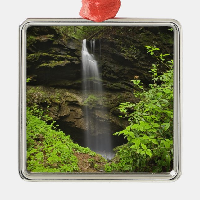Waterfall falling into sink, Whiteoak Sink, Metal Ornament (Front)