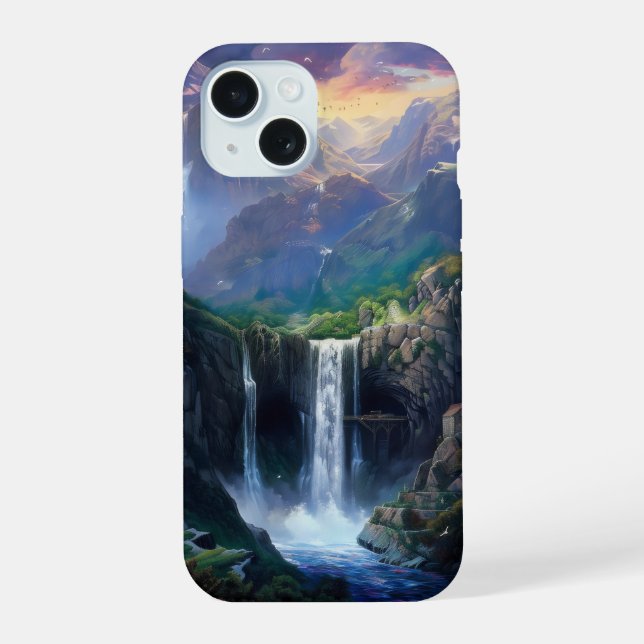 Waterfall Fantasy World Iphone Case (Back)
