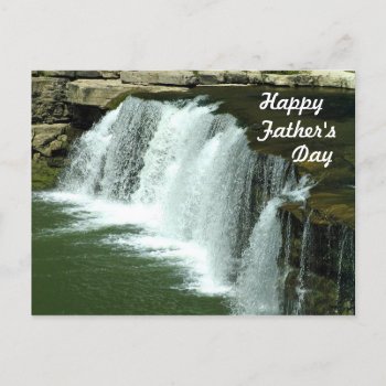 Waterfall Father's Day Postcard by deemac1 at Zazzle