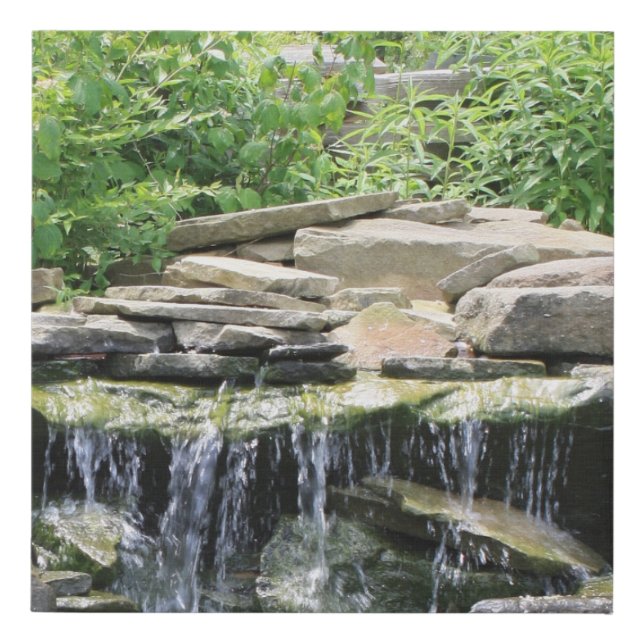 Waterfall Faux Canvas Print (Front)