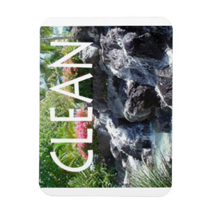 Waterfall flexible magnet for "clean"dishwasher