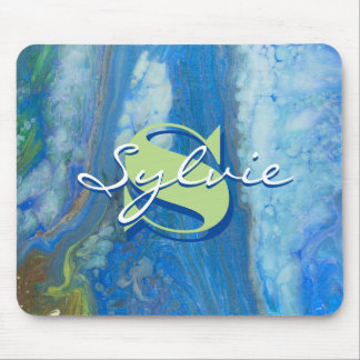 Waterfall Fluid Painting Mouse Pad