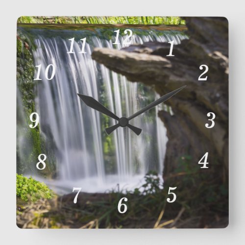 Waterfall Focused Wall Clock