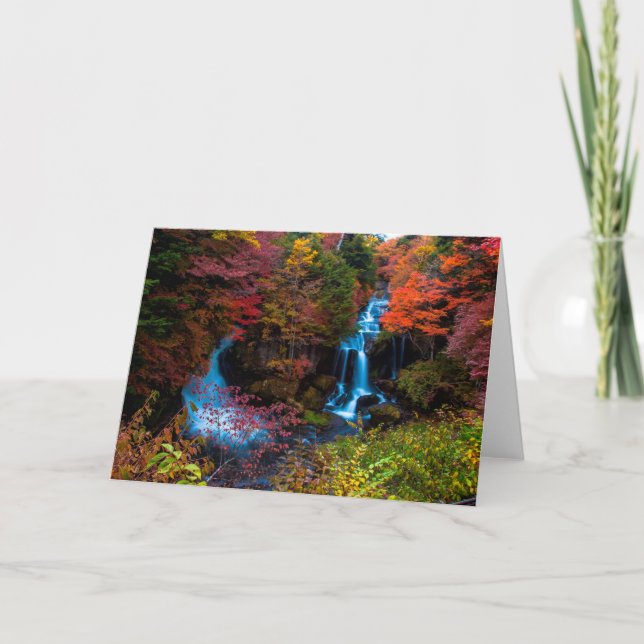 Waterfall Greeting Card (Front)