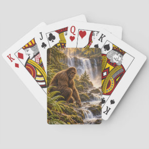 Waterfall Guardian Bigfoot Playing Cards