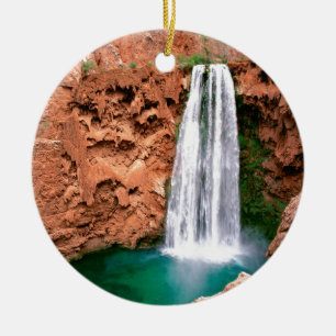 Waterfall Havasupai Mooni Grand Canyon Arizona Ceramic Ornament