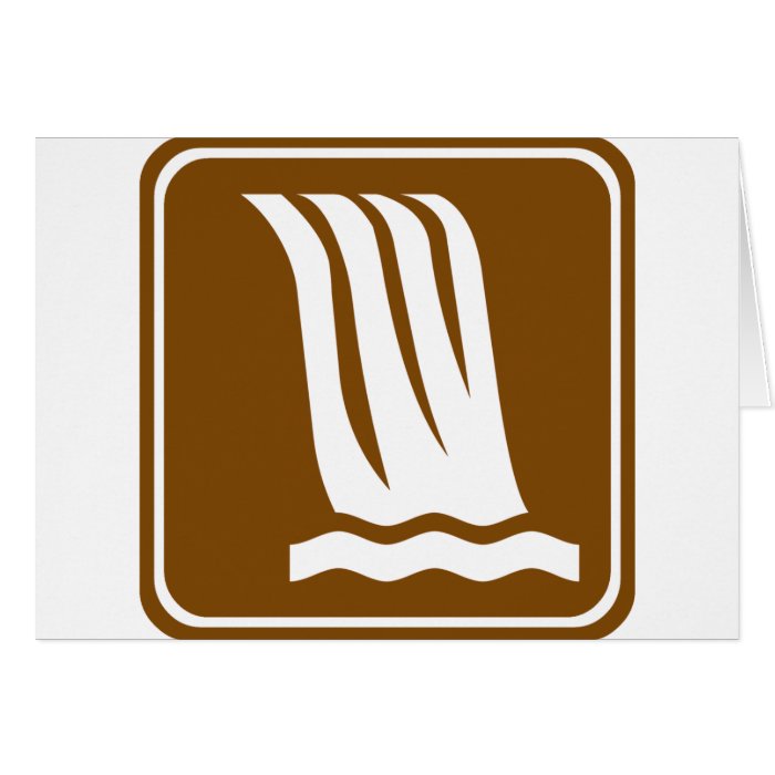 Waterfall Highway Sign Cards