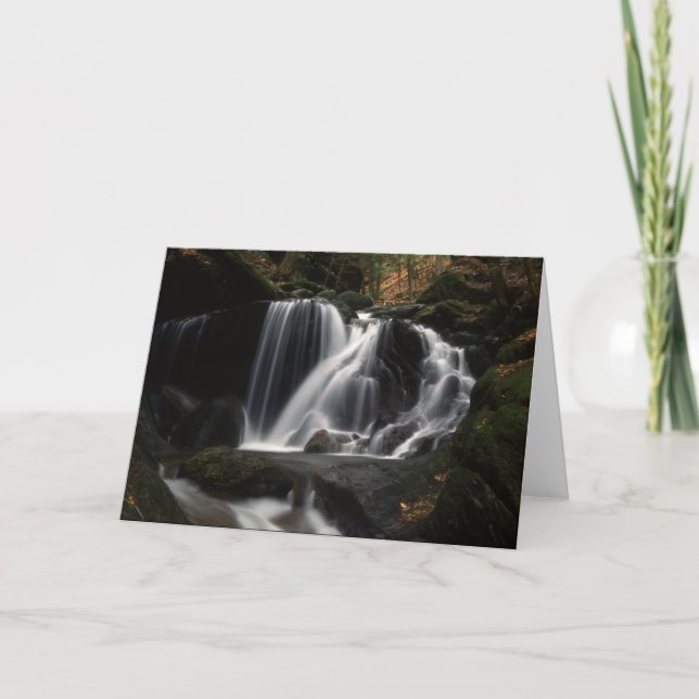 Waterfall in Connecticut Notecards (Front)