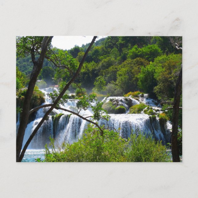 Waterfall in Krka National Park - Croatia postcard (Front)