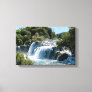 Waterfall in Krka National Park - Dalmatia,Croatia Canvas Print