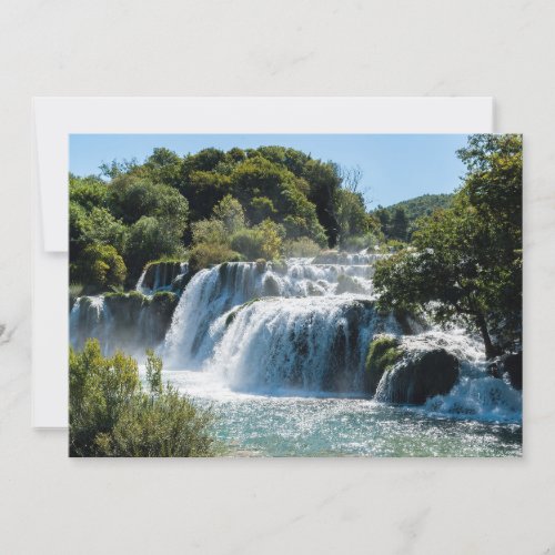 Waterfall in Krka National Park _ DalmatiaCroatia Invitation