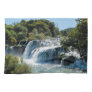 Waterfall in Krka National Park - Dalmatia,Croatia Kitchen Towel