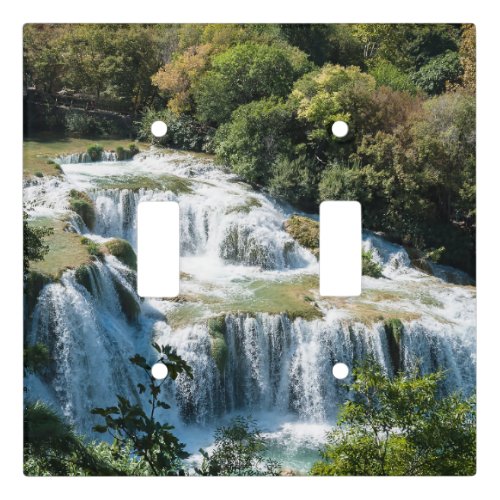 Waterfall in Krka National Park _ DalmatiaCroatia Light Switch Cover