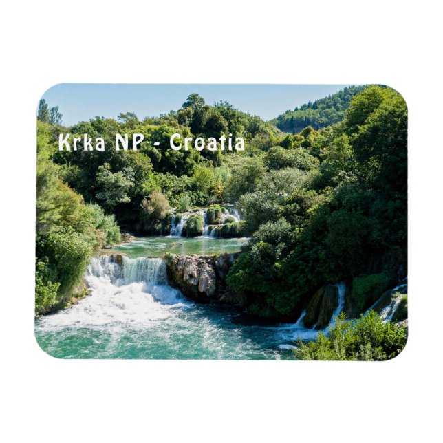 Waterfall in Krka National Park - Dalmatia,Croatia Magnet (Horizontal)
