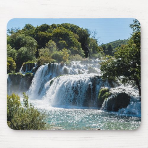 Waterfall in Krka National Park _ DalmatiaCroatia Mouse Pad